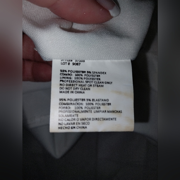 Blondie Nights by Stacy Sklar Navy Blue/ White Tulle Halter Formal Dress Size 7 - Picture 10 of 16